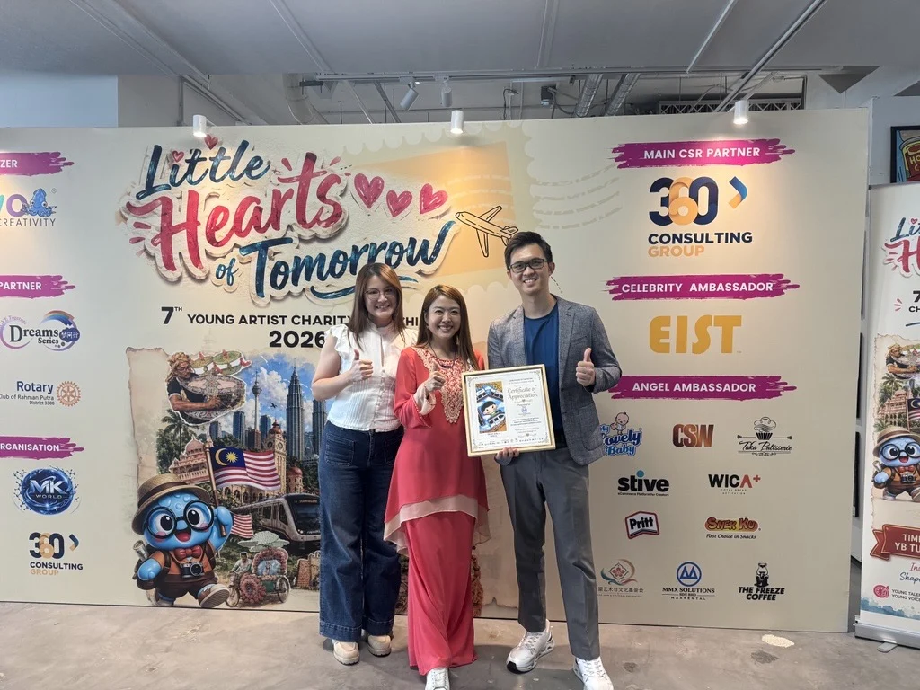 MMX Solutions representatives with Artivo at Little Hearts of Tomorrow 2026
