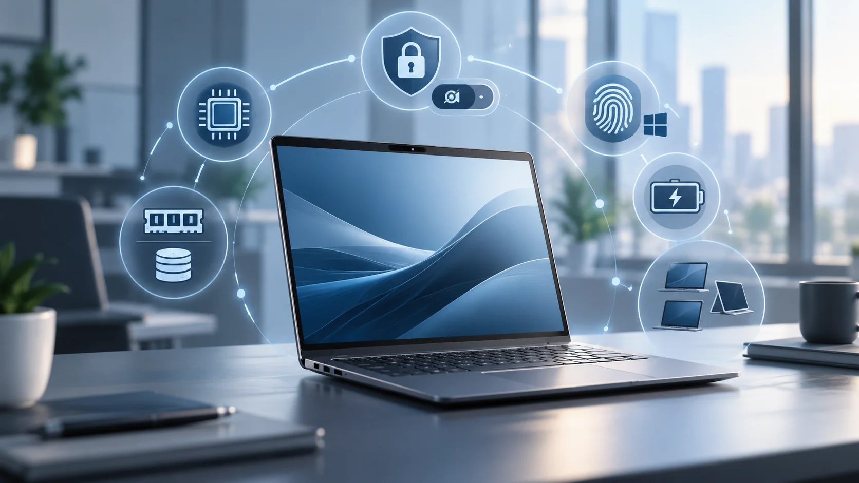 ASUS ExpertBook commercial laptop security features